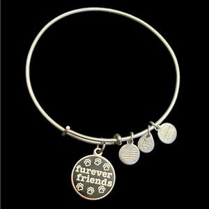 Alex and Ani adjustable charm bracelet furever friends